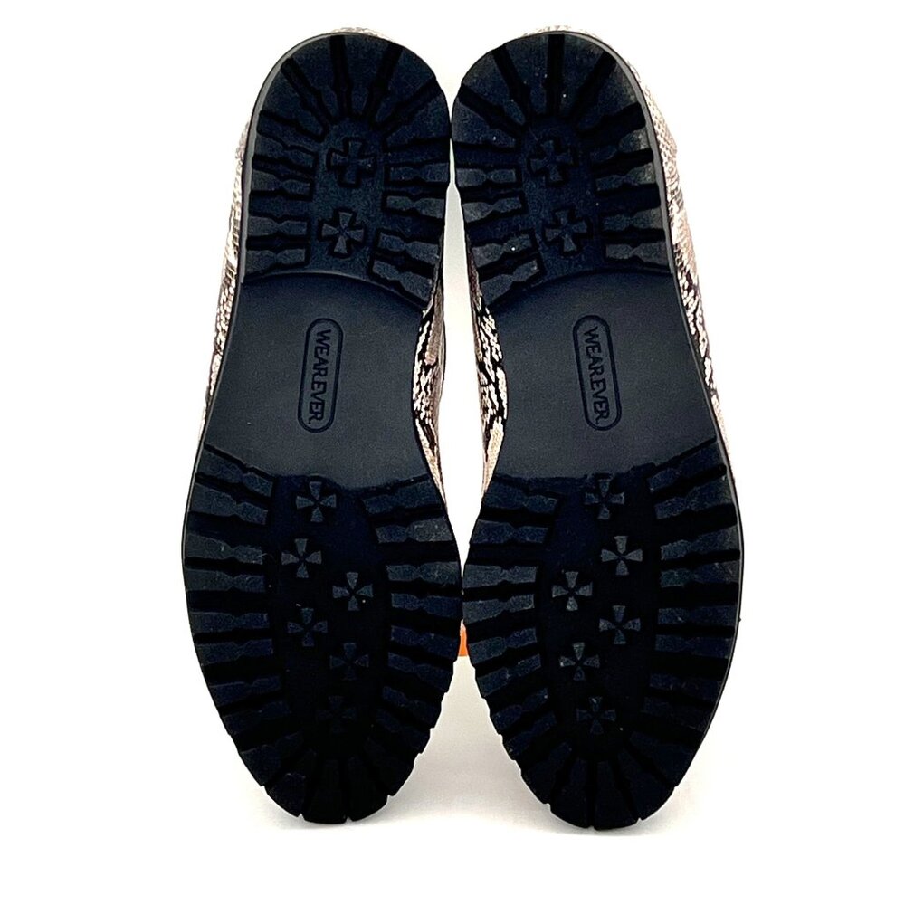 Wear Ever Quade Womens 8M Ivory Snake Print Ultra Comfort Slip-On Loafers New - Picture 10 of 16